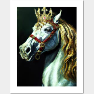 Horse with Crown Posters and Art